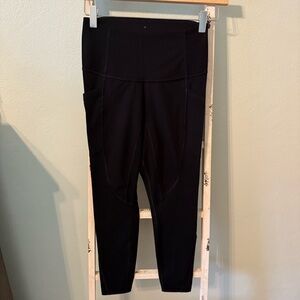 Everlane Black Perform Leggings Size S Women Side Pockets